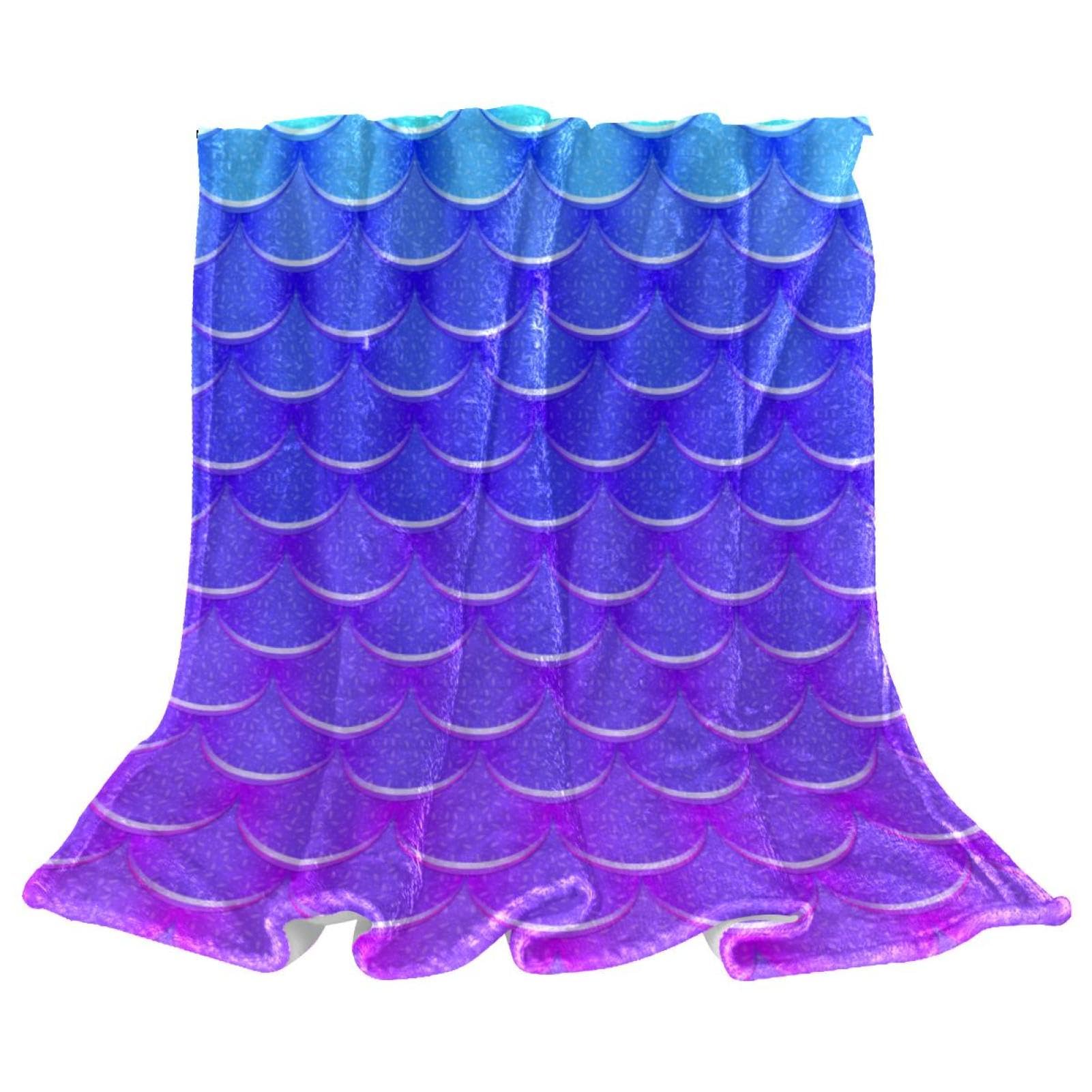 Couverture queue de sirène violette une idée cadeau originale pour l'hiver