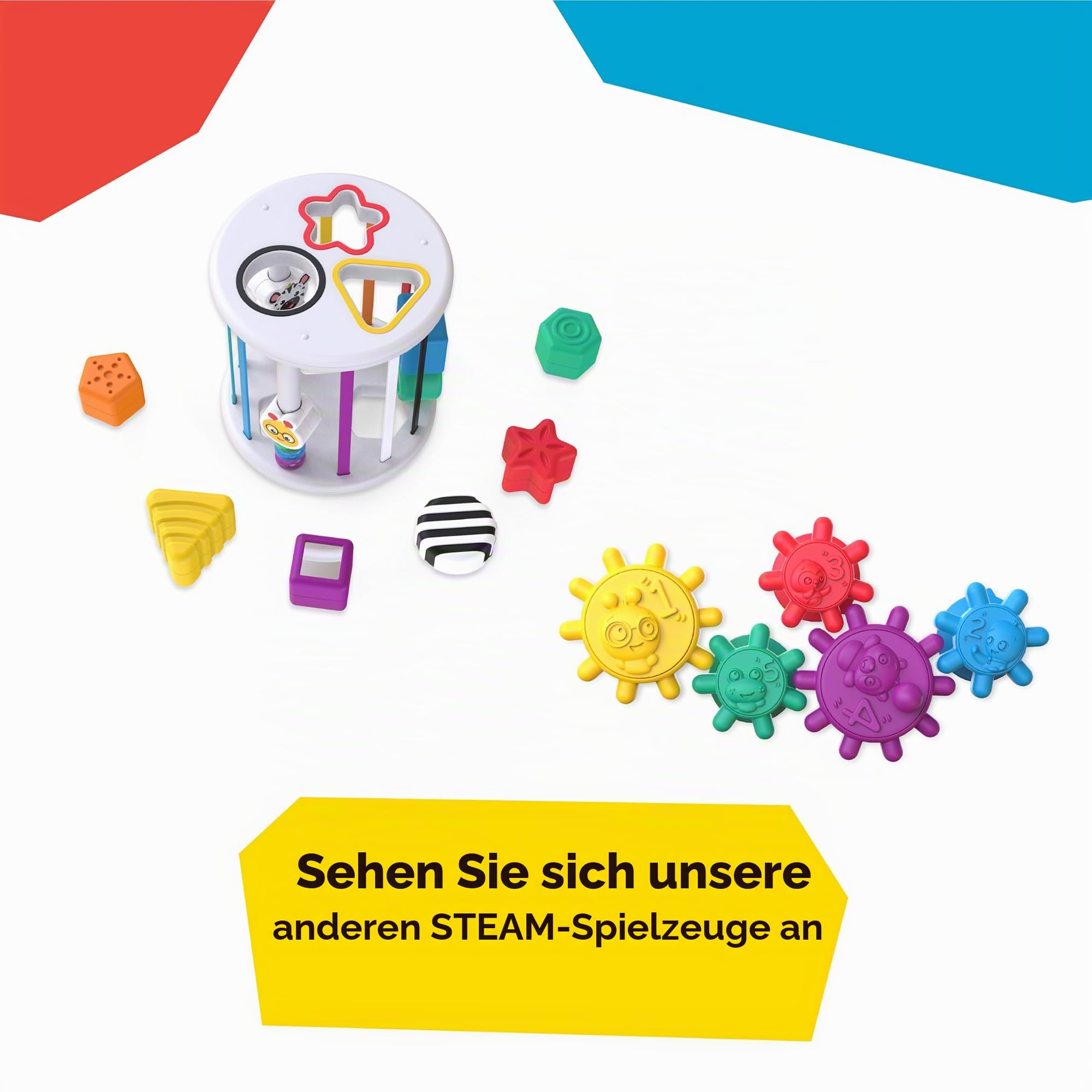 Baby Einstein, Curiosity Table Spieltisch mit 65 Melodien, abnehmbaren Füßen, Lichtern, Zahnrädern und vielem mehr