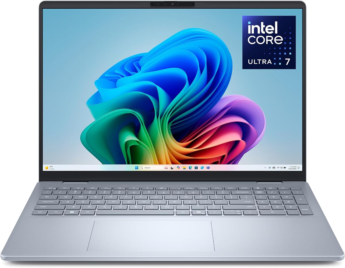 Laptop 16 Plus DB16250-Pantalla de 16.0 pulgadas 16:10 2.5K (2560x1600), Intel Core Ultra 7 256V, memoria LPDDR5X de 16GB, SSD de 1TB, gráficos Arc, teclado de teclas copiloto retroiluminado, Windows 11 Home