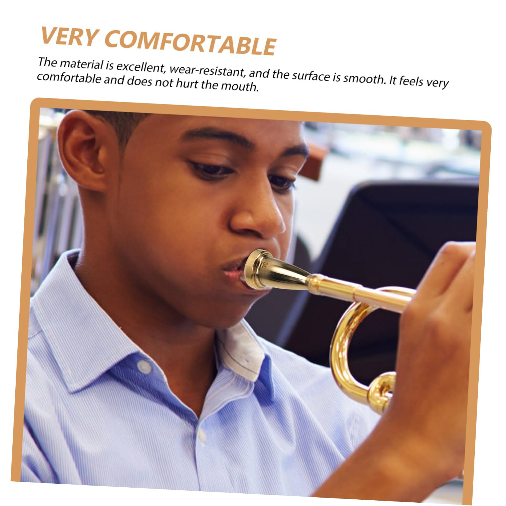 BESTonZON Trumpet Snake Cleaning Accessory Heavy-duty Mouthpiece Tube for Professional Trumpet Players