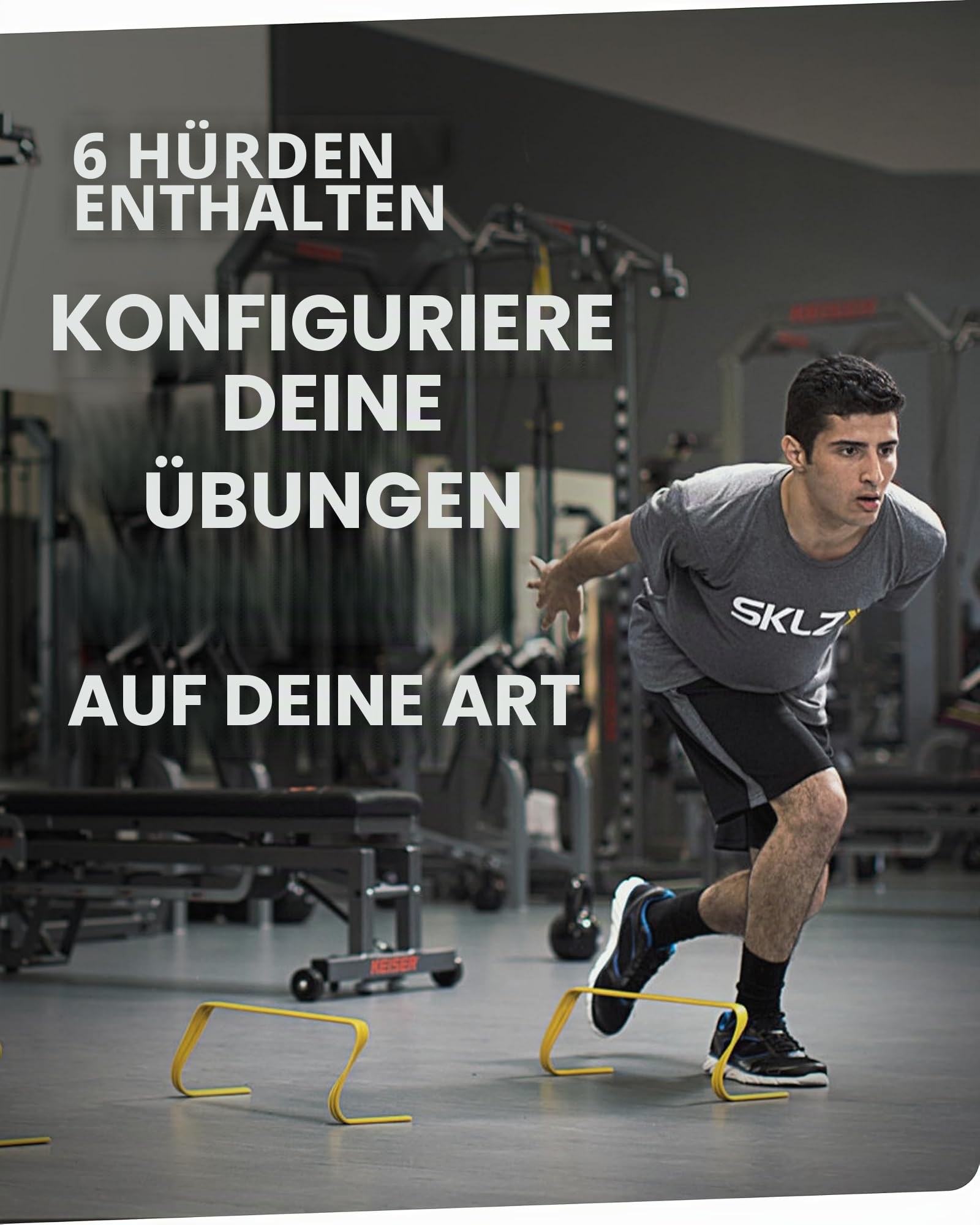 SKLZ Trainingshürden Trainingshürden, gelb/schwarz, One Size, H6IN-001