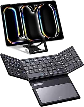 Amazon.com: ZenRich Foldable Bluetooth Keyboard with [Stand Holder