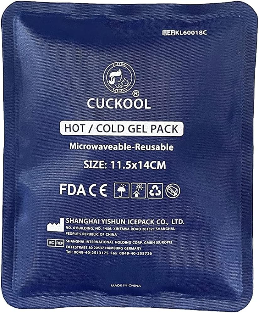 Premium Hot & Cold Gel Pack for use with Cuckool Baby Heated Tummy Wrap, Fabric-Covered, Reusable (Pack of 1) Premium Hot & Cold Gel Pack for use with Cuckool Baby Heated Tummy Wrap, Fabric-Covered, Reusable (Pack of 1)