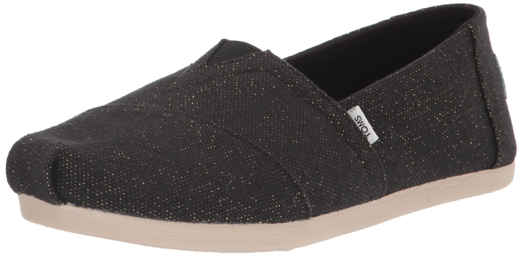 TOMS Women's Alpargata Loafer Flat, Black, 5 UK