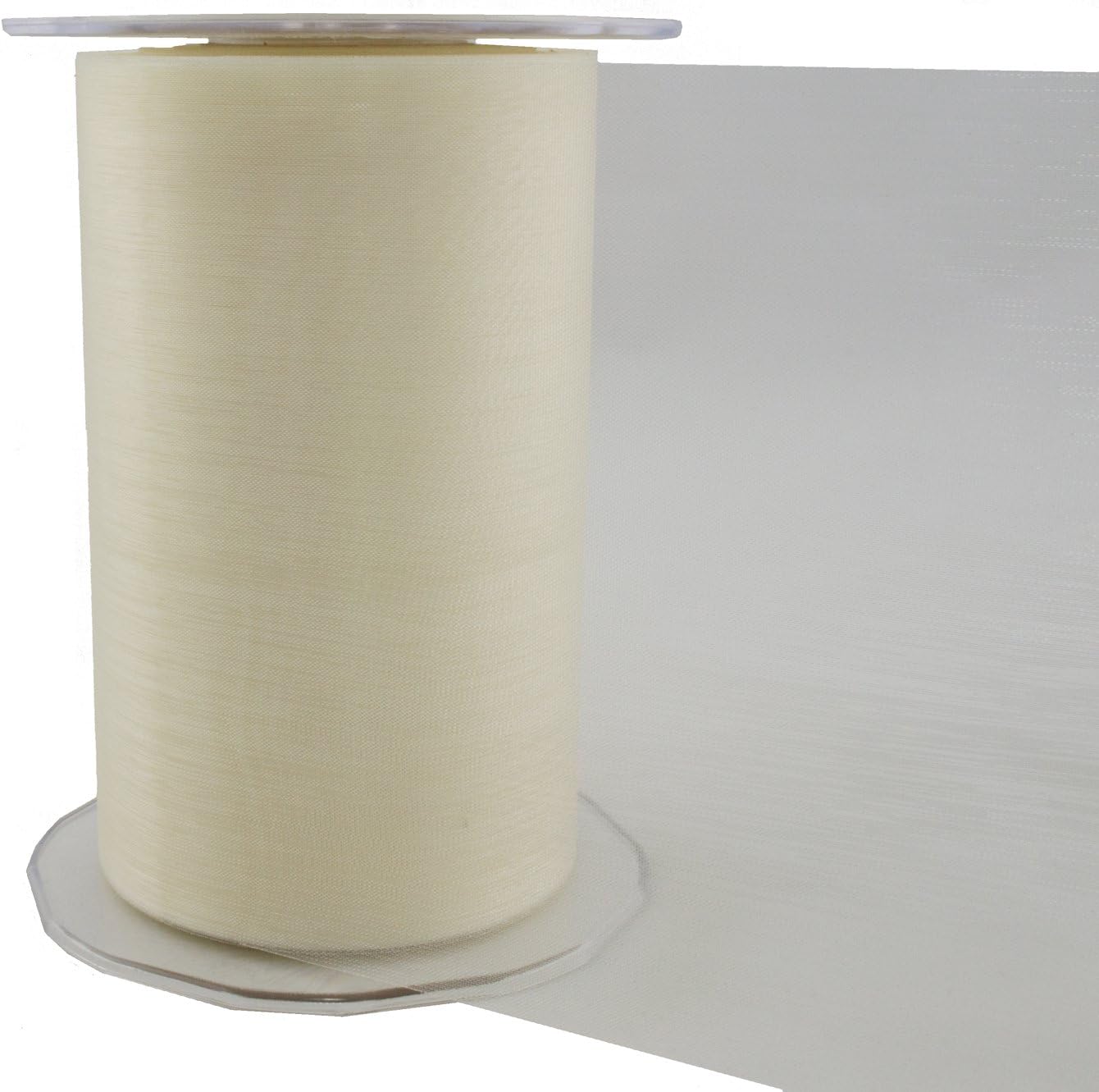 Amazon.com: May Arts 5-Inch Wide Ribbon, Ivory Sheer