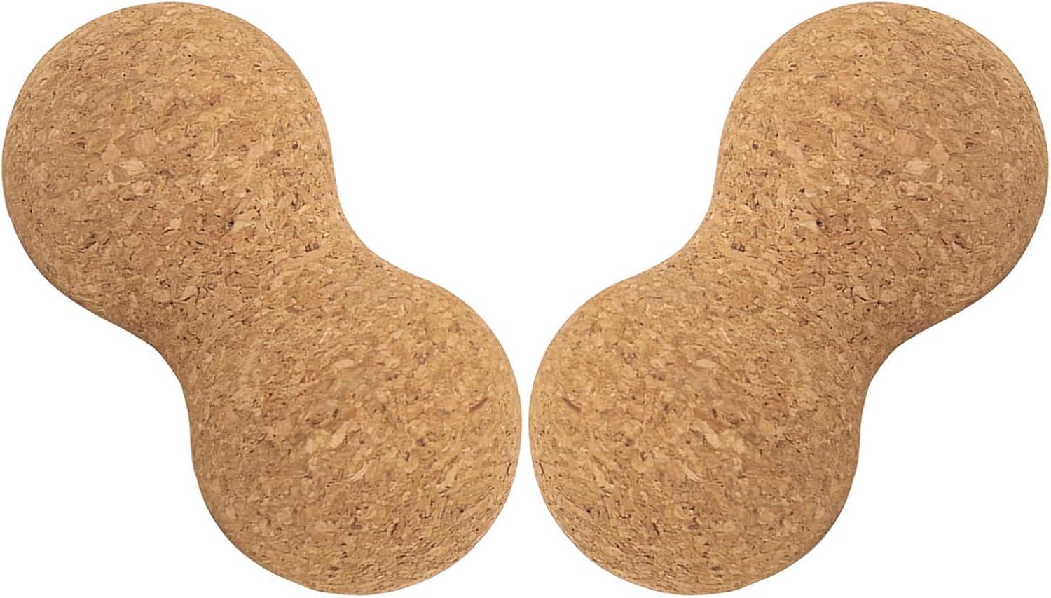 2pcs Cork Peanut Massage Balls 6-12cm Solid Myofascial Therapy Roller for Muscle Relaxation Physical Therapy and Fitness