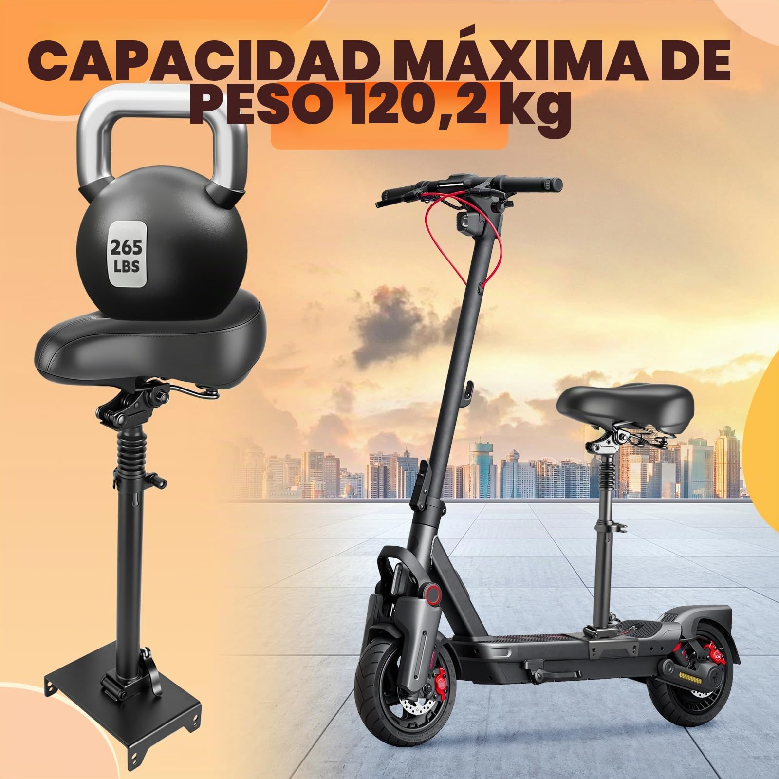 Sillín Eléctrico de Scooter