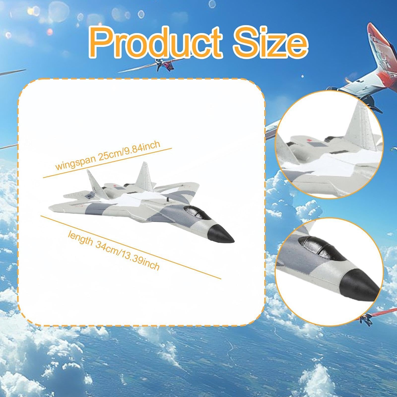 Avión RC Eléctrico, Regalo de Cumpleaños, Juguete de para Niños, Principiantes Y Adultos.
