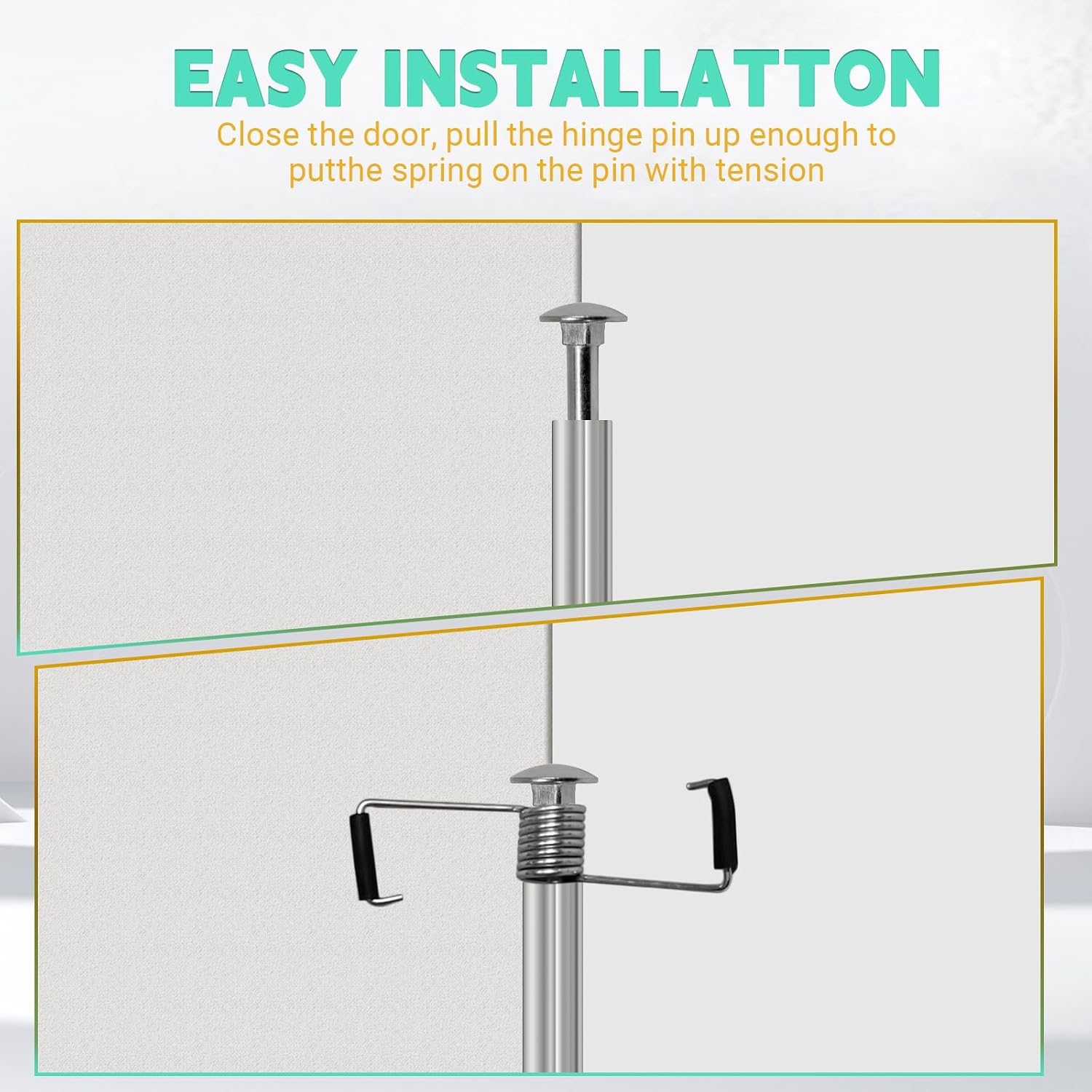 Litoexpe 4 Pack Butterfly Spring Door Closer