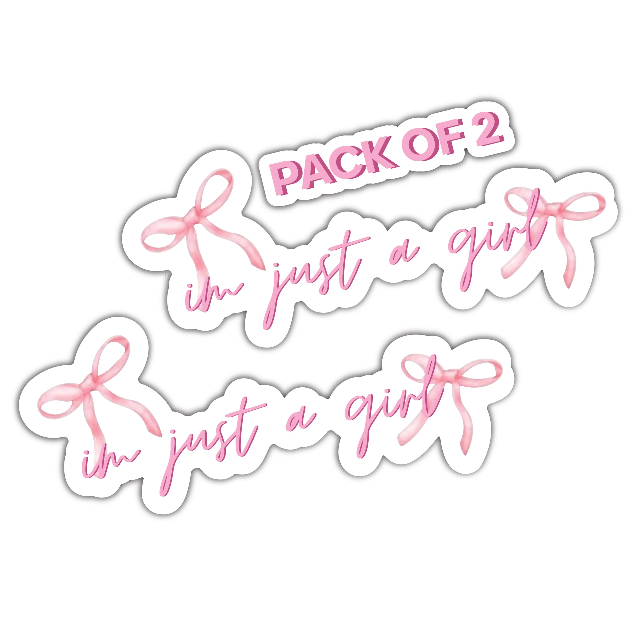 THATS IT! I am Just A Girl Stickers | Decal Car Bumper | Indoor Outdoor Window Sticker | Vinyl Decal for Laptop, iPad | Waterproof & Long Lasting | TI