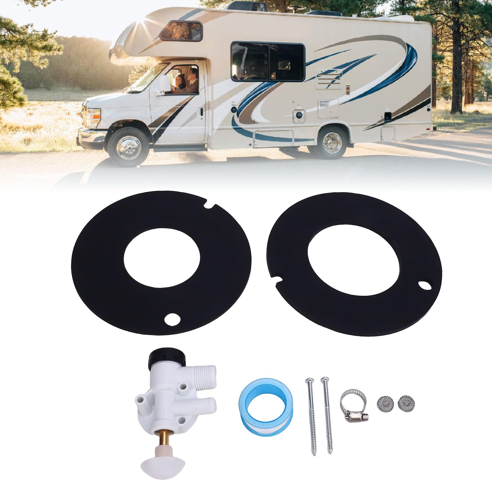 FILFEEL Kit Valvola WC per 385314349 Gruppo di Ricambio per WC e VacuFlush, Parti Combinate da 9 Pezzi