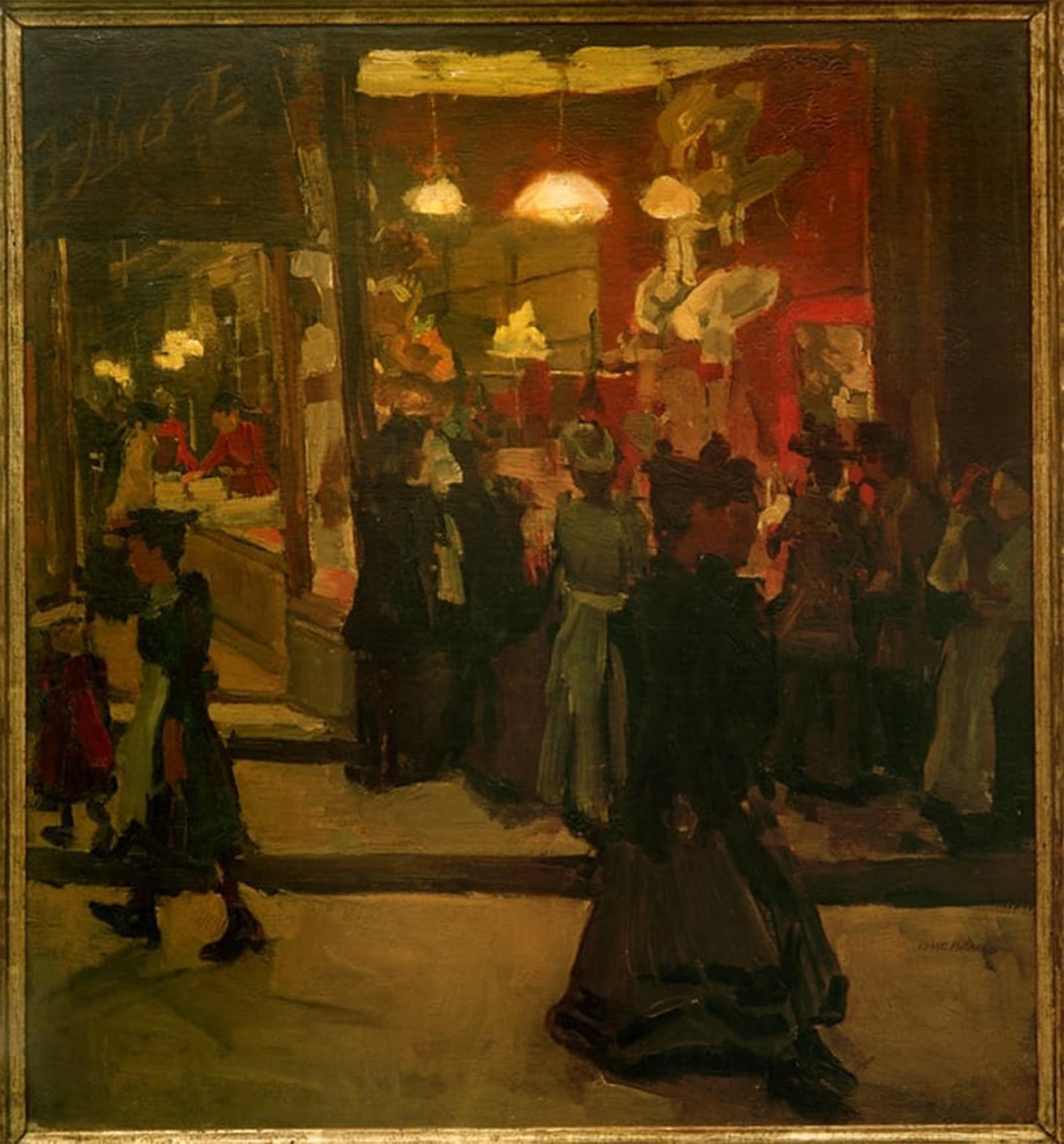 SERENDIPITP Abstract Painting Mural Print Picture Wall Decor Painting Hat Shop Mars in Amsterdam by Isaac Israels Vintage Wall Artwork for Home Decor 60x90cm