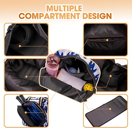 Miniatura 5 de Bolso bandolera de pickleball para mujeres y hombres, bolsas de pickleball para mujeres y hombres, bolsas de pickleball para damas