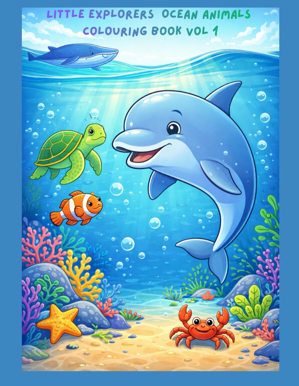 Little Explorers Ocean Animals Colouring Book Vol 1