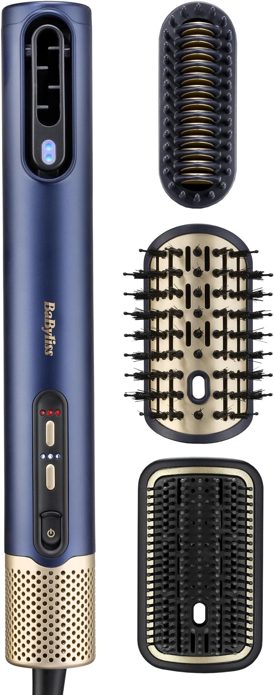 Air Wand - Hair Dryer, Straightener and Styler All in One, Wet to Dry, Anti Frizz, No Heat Damage, 3 Attachments, AS6553U - Amazon Exclusive