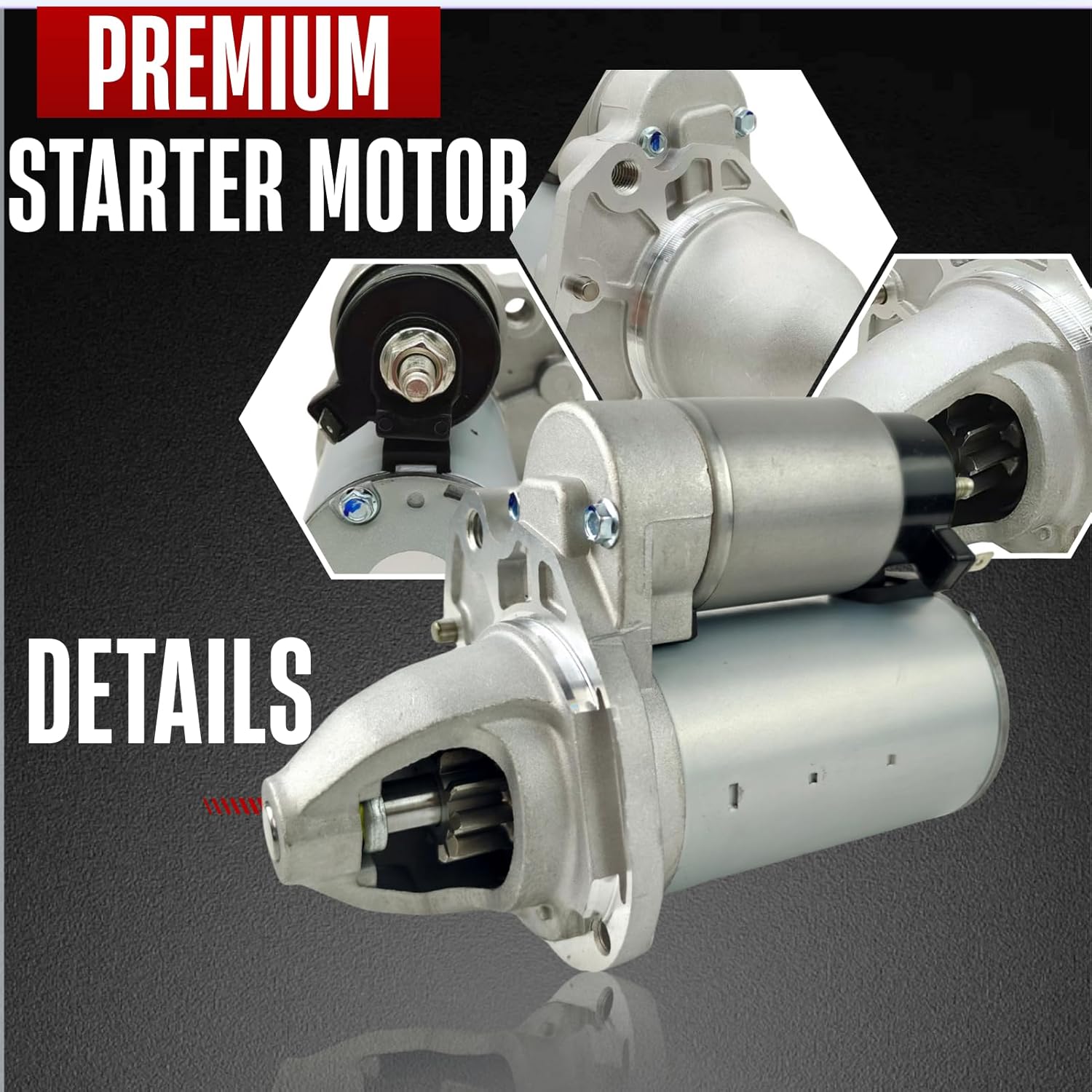 19616 New Starter Fits for 2011-2017 Chrysler 200, for 11-16 Town Country V6 3.6L, for 11-14 Dodge Avenger, for 11-20 Grand Caravan, for 11-19 Journey, for 2014 Jeep Cherokee, for RAM CV ProMaster 150