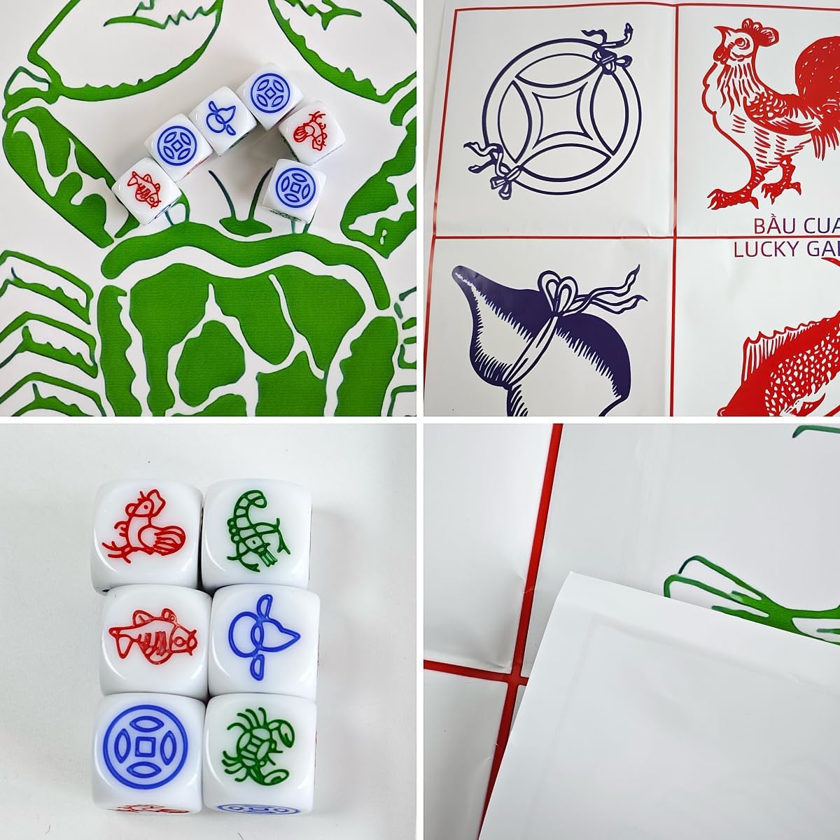 KYMY ベトナム新年パーティー用品 &ndash; 伝統的なB&ouml;u Cua T&ocirc;m C&aacute; パーティーデコレーション T&agrave;t Vietnam 2