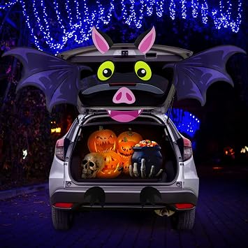 Bat Halloween Trunk or Treat Car Decorations Kit for Car SUV and Truck, Halloween Bats Car Sticker for Archway Garage Decoration,Waterproof Durable Halloween Decor Outdoor