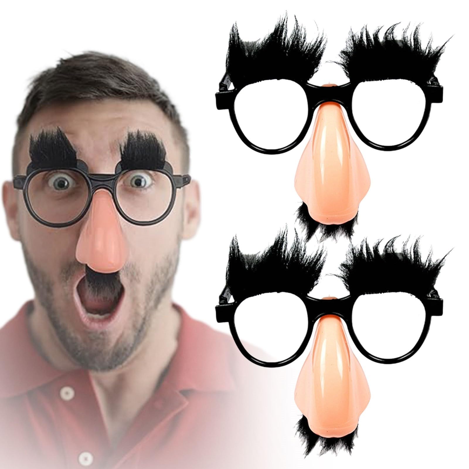 Kit Fausse Barbe Et Sourcils En Peluche - Accessoire Cosplay Déguisement Pour Fêtes (Halloween, Carnaval) - 6