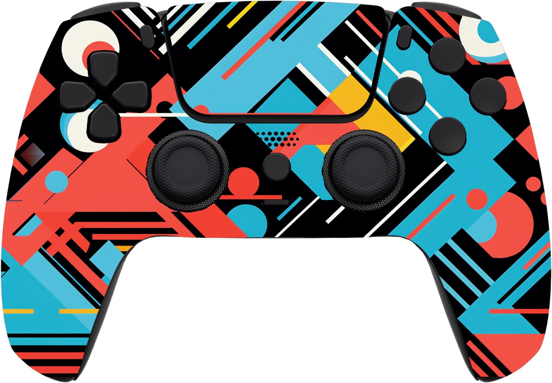 Custom Wireless Controller Compatible with PS5 - Multiple Designs Available (Abstract Fusion)