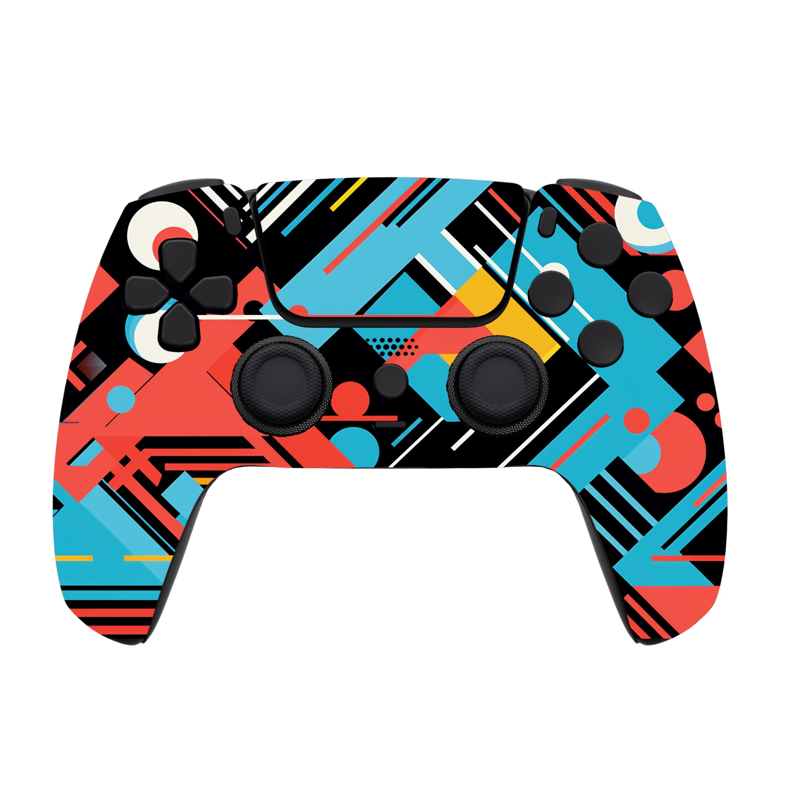 Custom Wireless Controller Compatible with PS5 - Multiple Designs Available (Abstract Fusion)