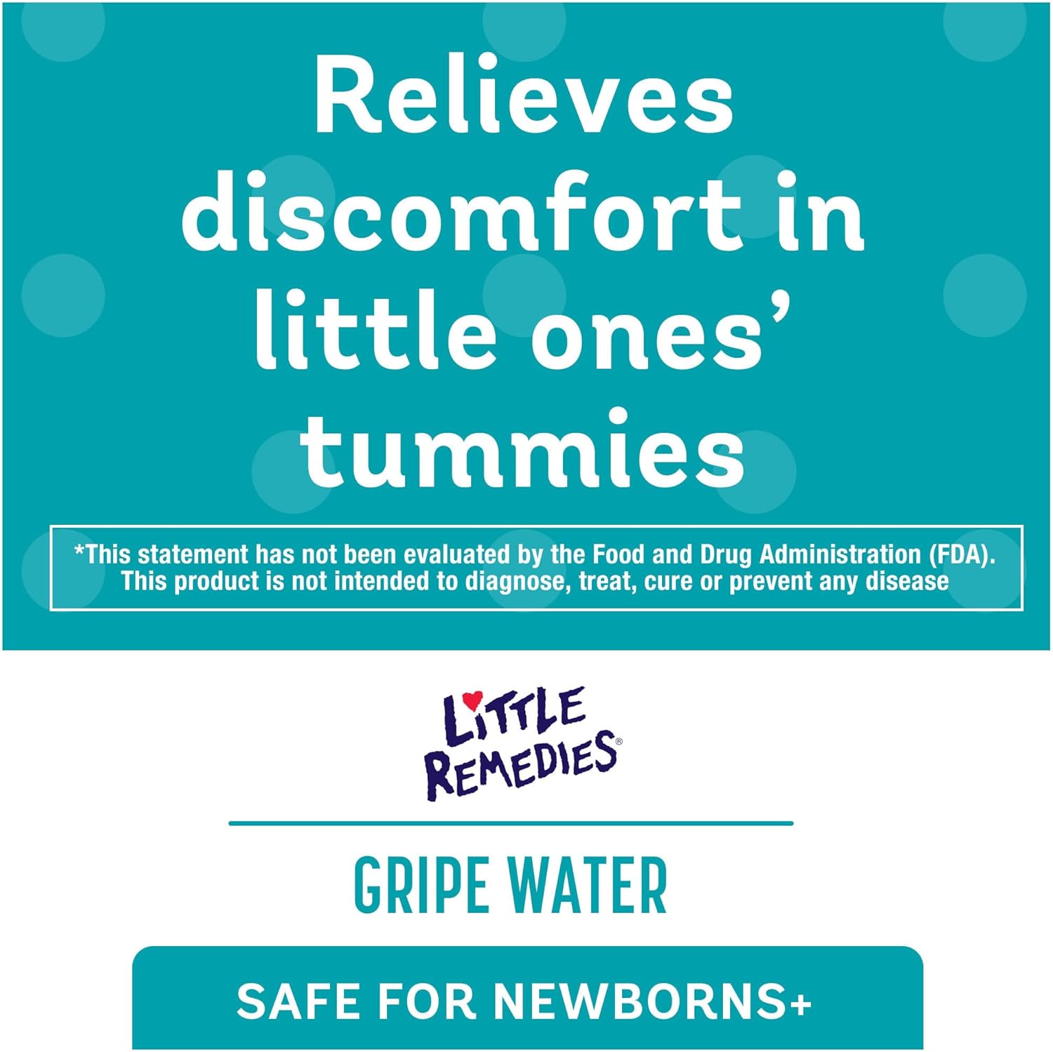 Little Remedies Gripe Water for Babies, With Chamomile, for Baby Gas Relief, No Alcohol or Artificial Dyes, 4 Fl Oz, Pack of 6