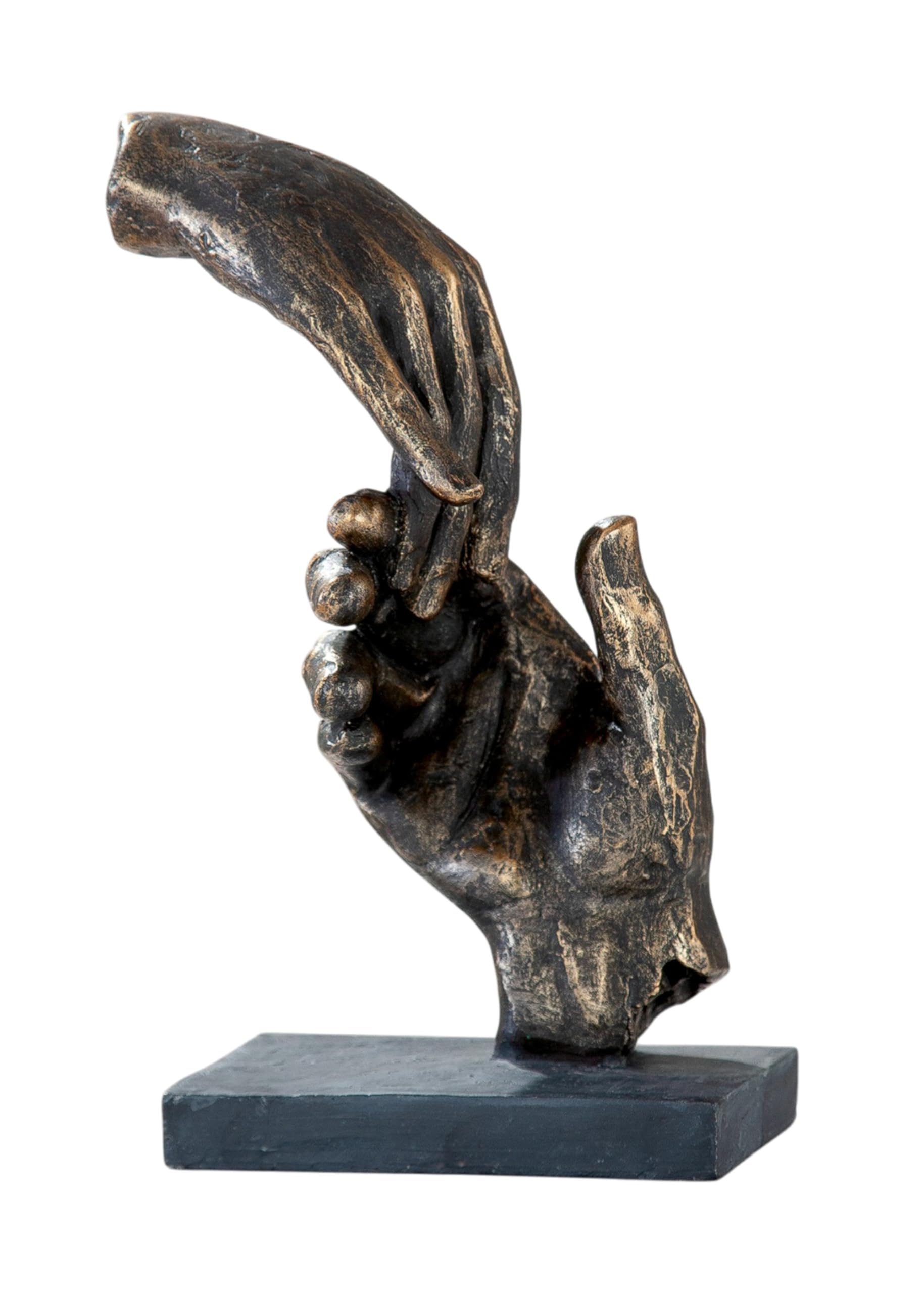 Casablanca Skulptur Two Hands Deko Figur Bronze Kunstharz Statue H. 21 cm x B. 13 cm