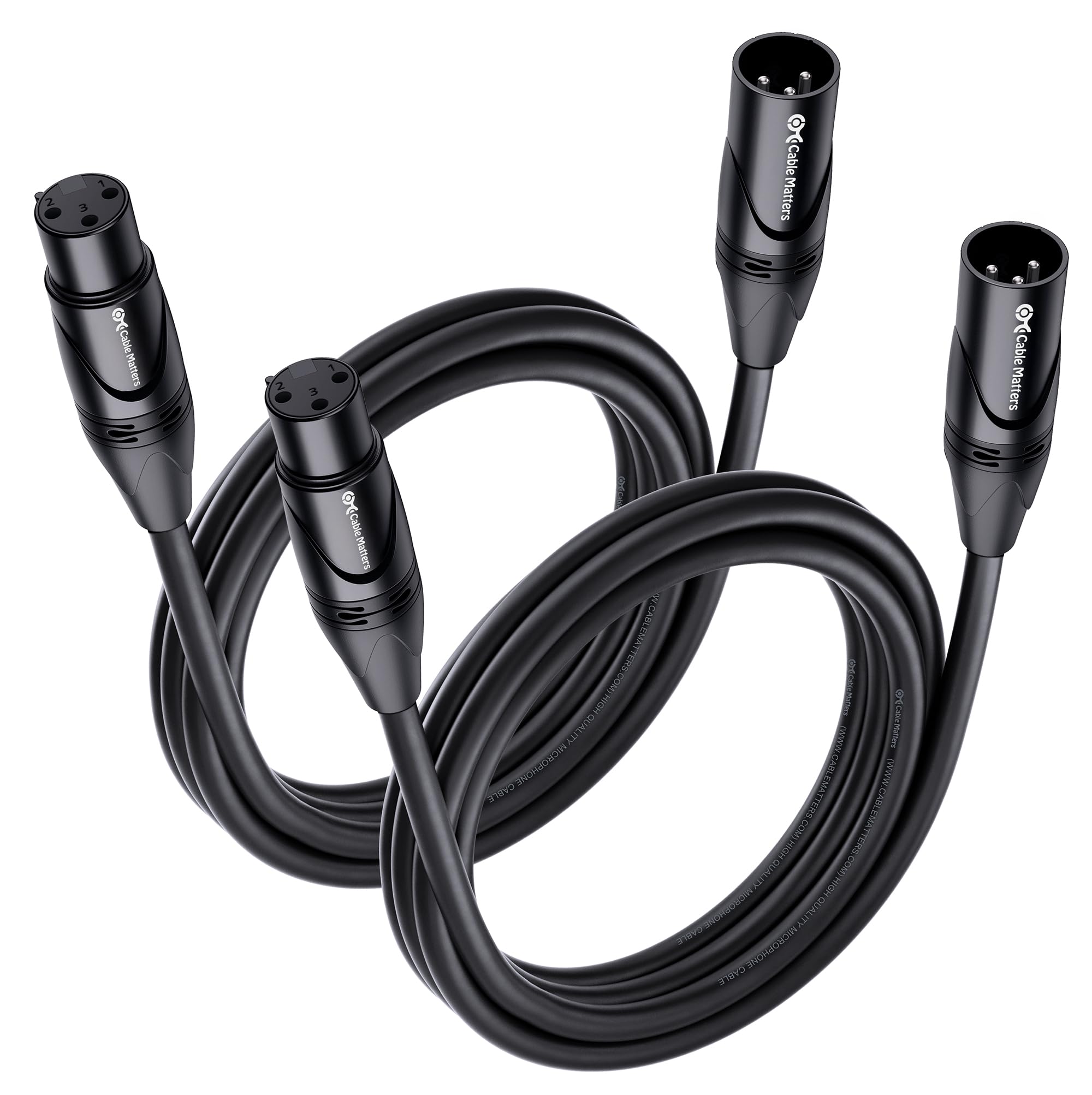 Amazon.com: Cable Matters 2-Pack Premium XLR to XLR Cable