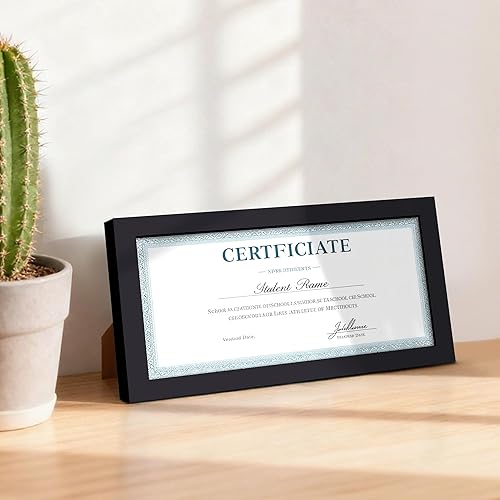 Vista 561 de upsimples - Portarretratos de 8.5 x 11 pulgadas, para fotos de 6 x 8 pulgadas con paspartú o de 8.5 x 11 pulgadas sin paspartú, marcos de fotos