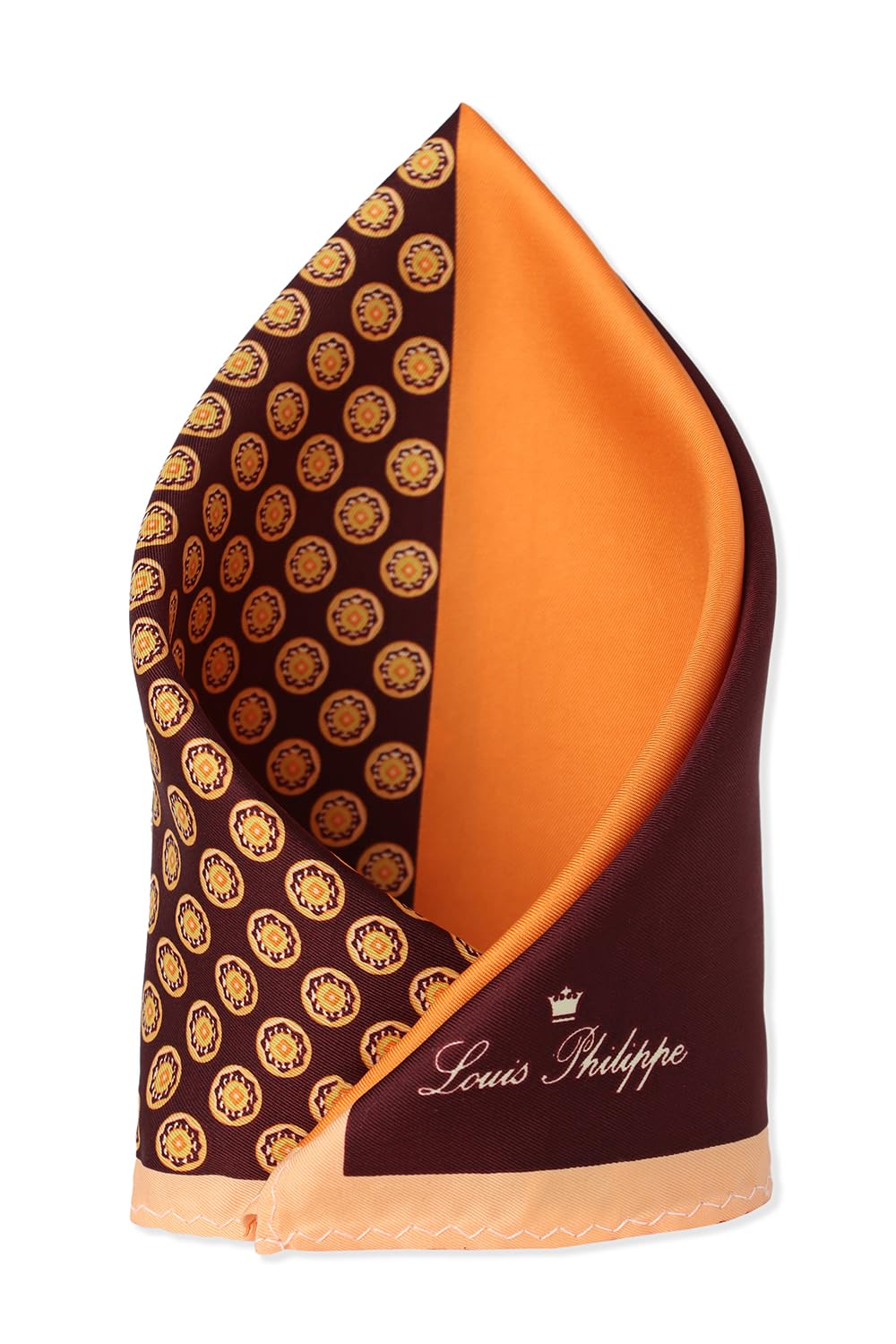 louis philippe Polyester Blend Men's Multi Print Formal Pocket Square, Free Size-picture-36