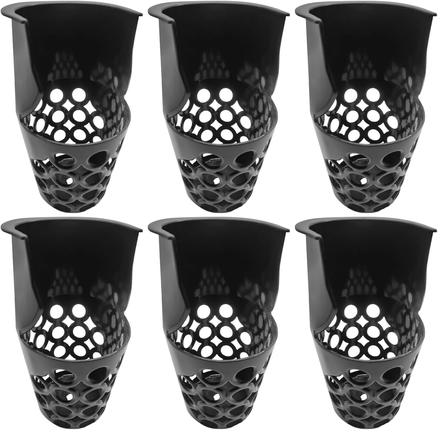6-Pack Pool Table Pockets, Pp Plastic Mesh Net Bags, Fits Most Billiard Tables, Easy Installation, 5.1 X 6.5 Inches