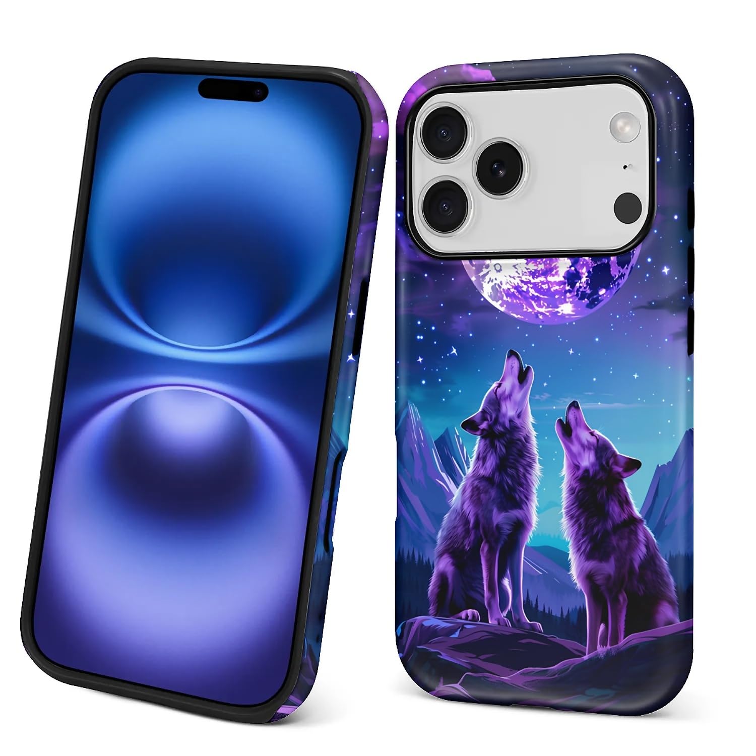 Coque pour PT 17 P loup lune violet finition mate luxe - 8