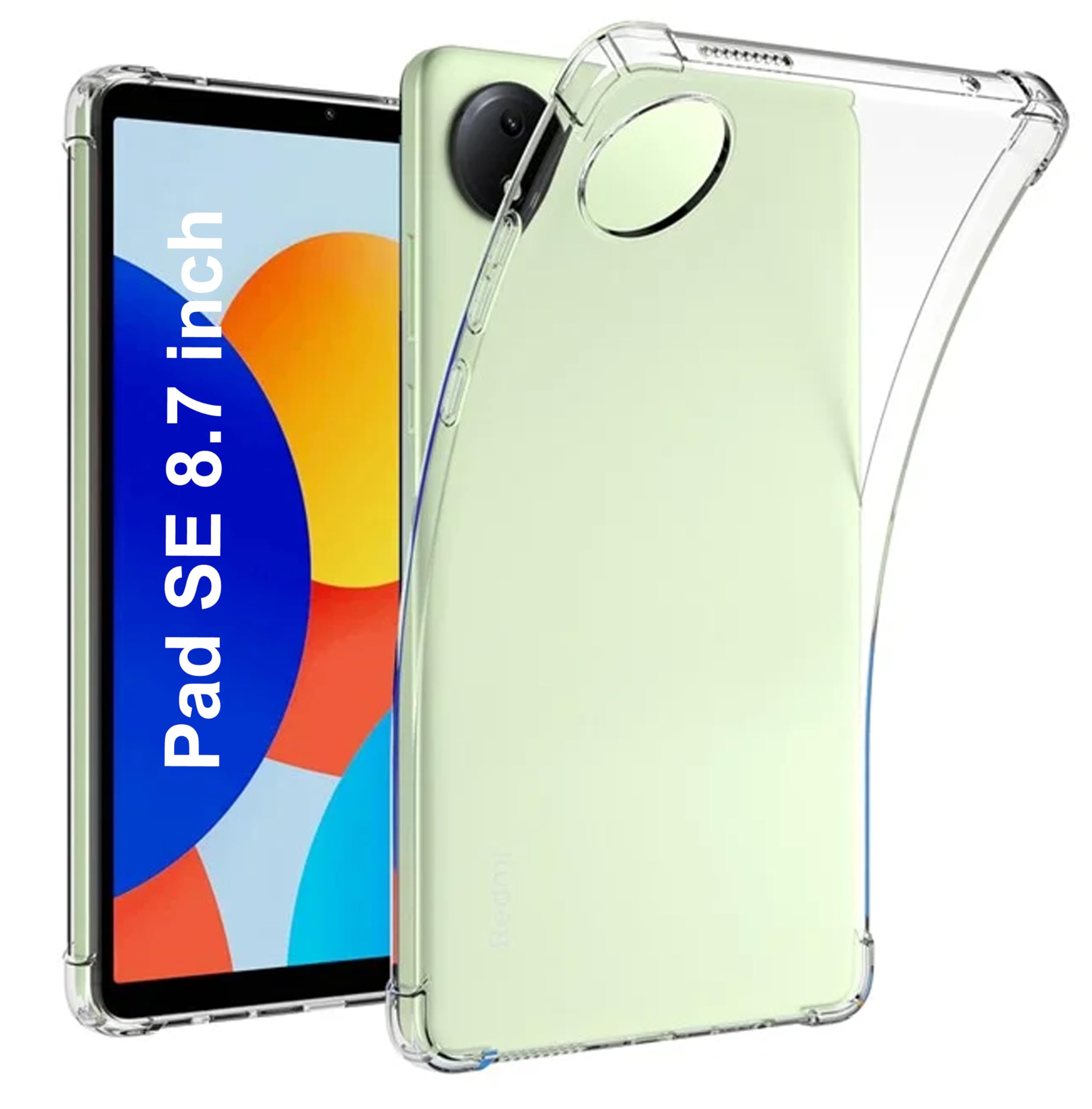 Xiaomi Redmi Pad SE 8.7 4G + 純正ケース TGK Transparent Back Cover for Redmi Pad SE 8.7 inch Tablet Case