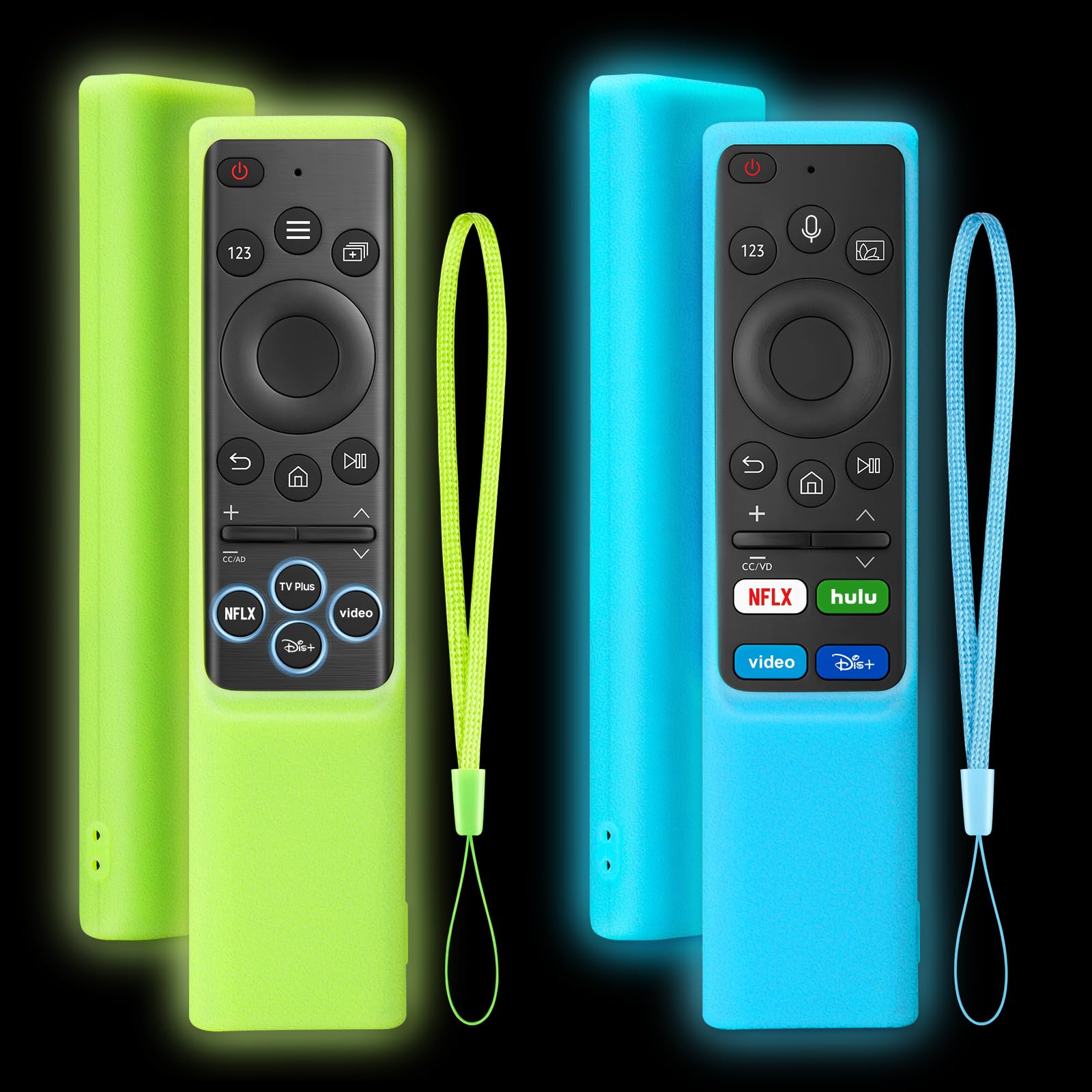 Cover-for-Samsung-Smart-TV-Remote-Case-Silicone BN59-01385A (2 Pack)