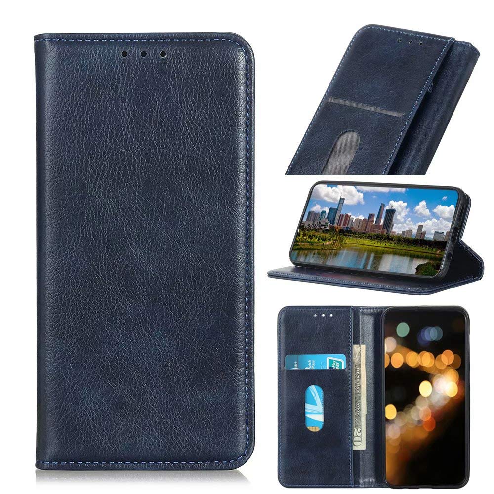 SRISHP Cover per Xiaomi Mi 11, Flip Custodia Portafoglio Caso Libro Pelle PU e TPU Silicone Antiurto Cover per Xiaomi Mi 11, Blu