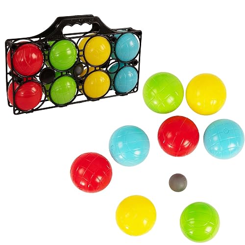 HTI Toys & Games 8 Piece Boules Carry Case, Garden Games for Kids Camping and Holiday Games