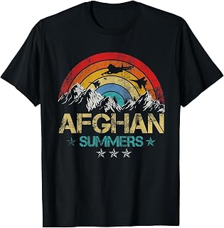 Afghanistan Summer Veteran Fighter Jet Patriotic 4th of July T-Shirt
