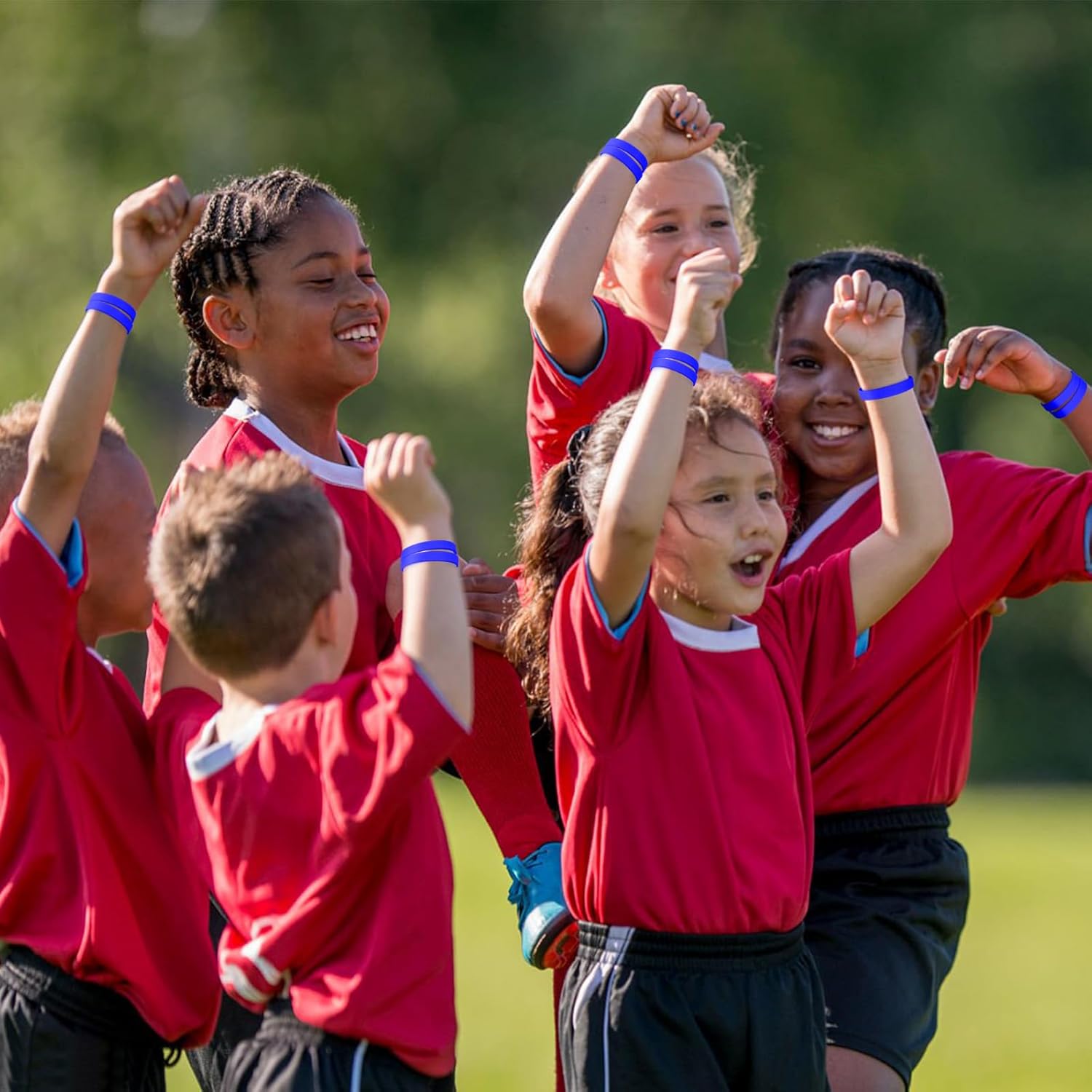 Silicone Rubber Bracelet Bracelets Wristbands Wrist Bands for Kids Youth Teens Boys Gilrs, 100PCS Children's Bulk Bracelets Event Bands, 7'' 6.3''Bracelets Bulk for 3~7 8~12 Aged Back to School