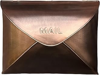 NACH Wall Mount Mailboxes for Outside, 11 x 5 x 8.75 inch Copper Wall Mailboxes for Outside, Waterproof Mailboxes for Outside - Envelope Mailbox