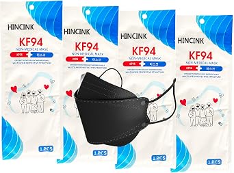 KF94 Face Mask 10 Pack, Individually Wrapped, 4-Layer Disposable Mask
