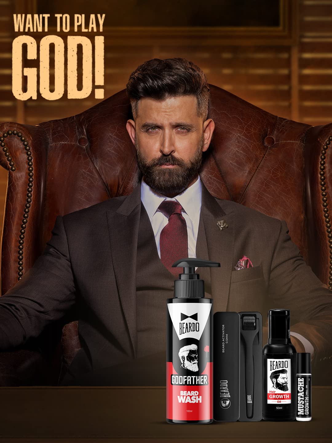 BEARDO Don's Beard Growth Pro Kit for Men| Complete Beard Growth & Grooming Kit | Ideal Gift Set for Men's | Gift for Brother | Gift for Husband | Beard Care Starter Kit | Rakhi Gift for Brother - Image 2 thumbnail