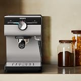 Krups Authentic XP381B10 - Macchina per caffè espresso da 15 bar, funzionamento intuitivo, design raffinato, ugello per vapore integrato, serbatoio dell'acqua da 2 l, con accessori, colore: - 9
