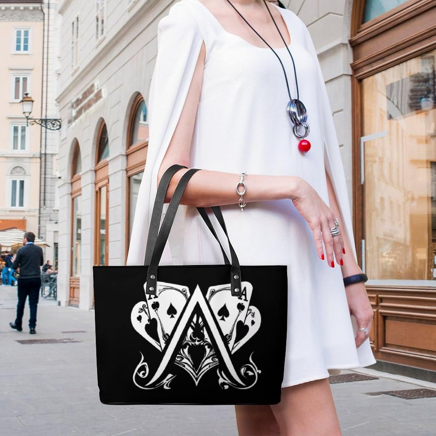 A Poker Player Women's Satchel Handbags Tote Shoulder Bag Purses for Travel Shopping Work