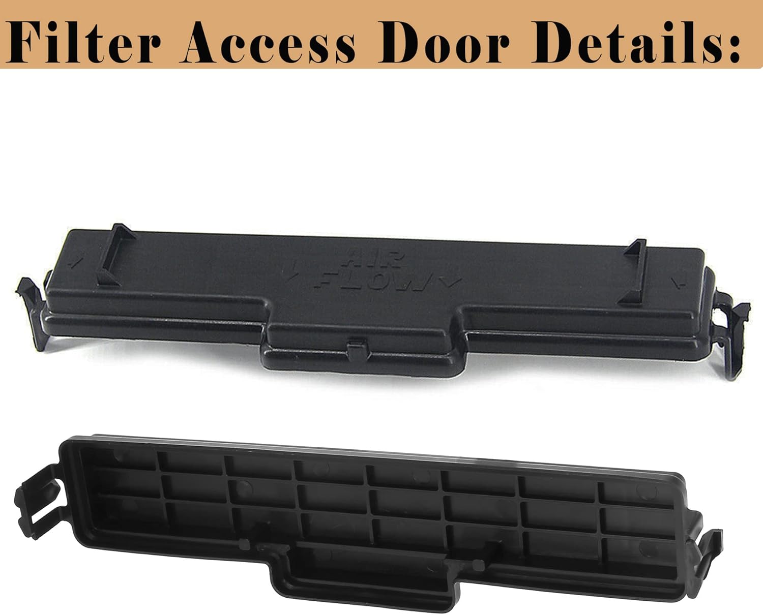 Ram Cabin Air Filter & Filter Access Door Compatible with Dodge Ram 1500 2500 3500 4500 5500 Avenger Caliber Journey Compass Patriot Chrysler 200 68318365AA Filter 68406048AA