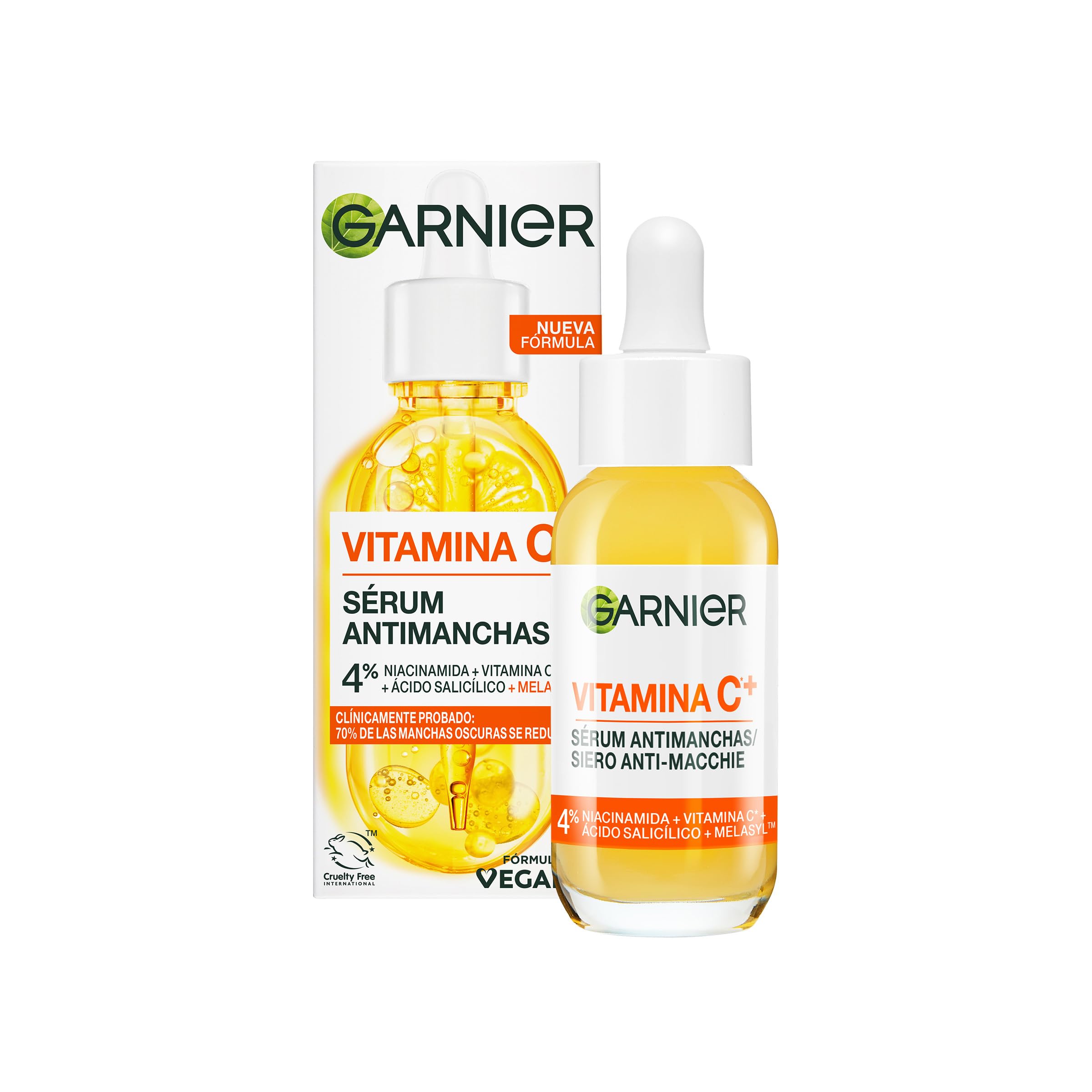 SkinActive Vitamin C Day Serum, Anti-Dark Spot and Brightening Face Serum for All Skin Types, 30 ml