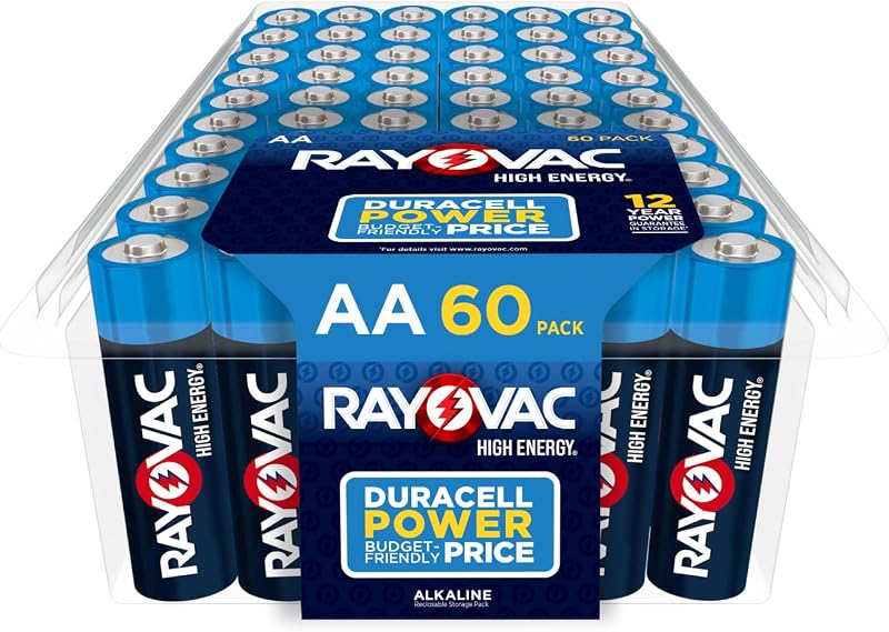 60-Count Rayovac AA Alkaline Batteries just $7.91 at Amazon