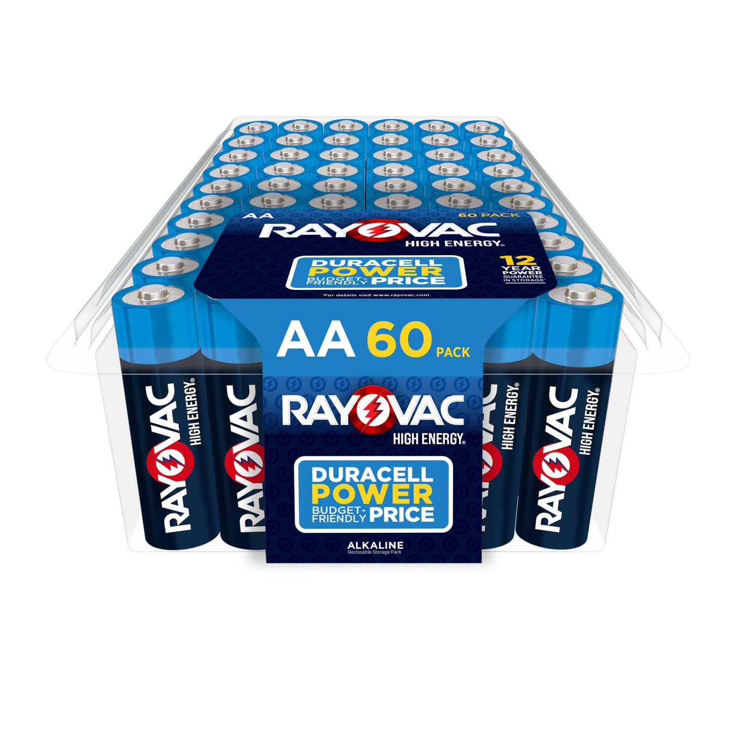 Rayovac AA Batteries Double A Battery Alkaline 60 Count