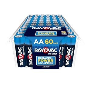 Rayovac AA Batteries Double A Battery Alkaline 60 Count