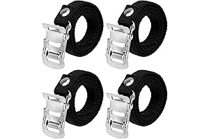 4-Piece Universal Replacement Toe Straps for Optimal Biking Stability