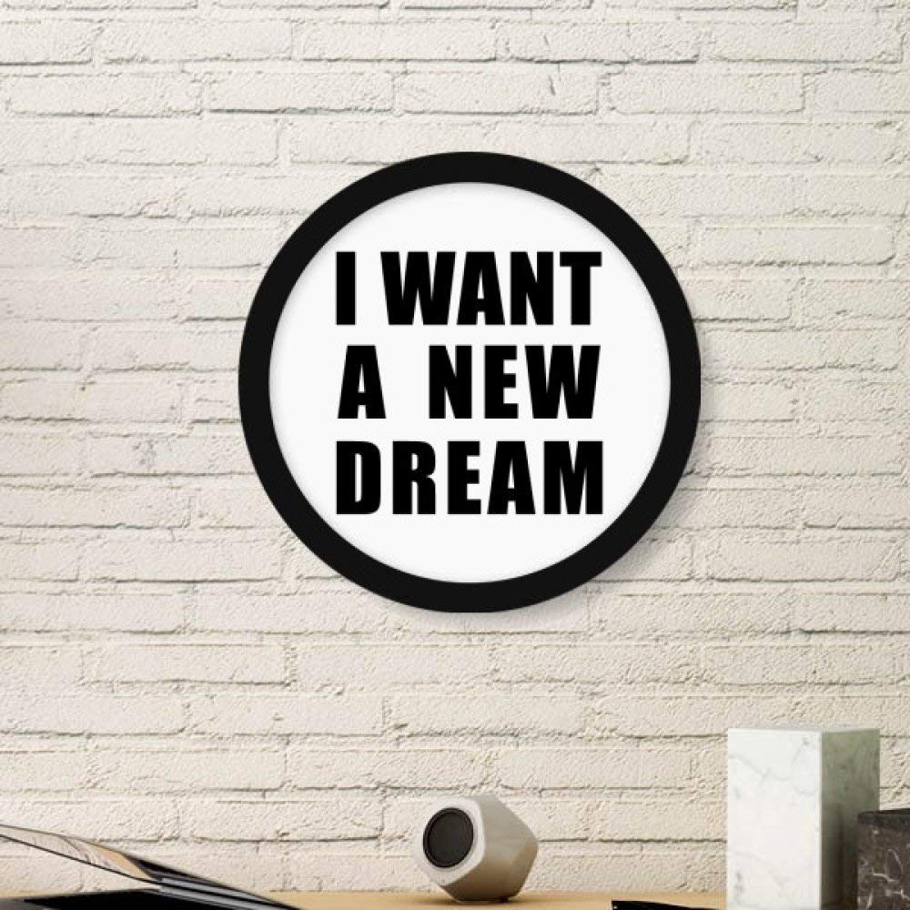 Peinture Je Veux Un Nouveau rêve DIYthinker : le cadeau idéal avec cadre noir pour vos proches